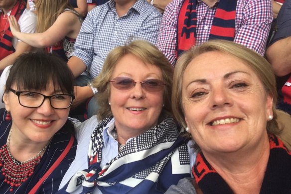 Jenny McAuley (centre) with Penny Mackieson (left) and Sinead Wise.