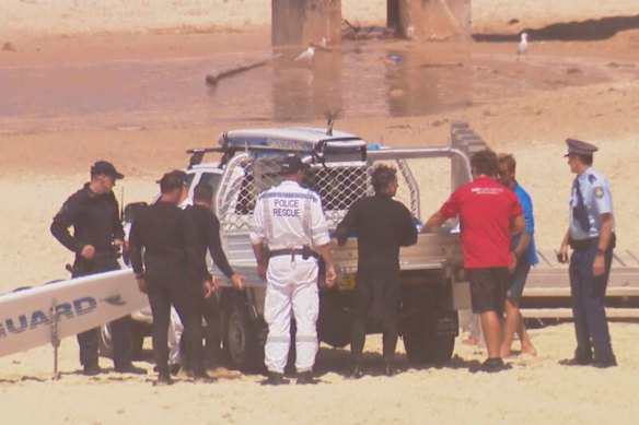 A body was recovered from the water hours after the search resumed on Monday morning.