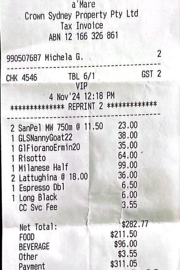The bill.