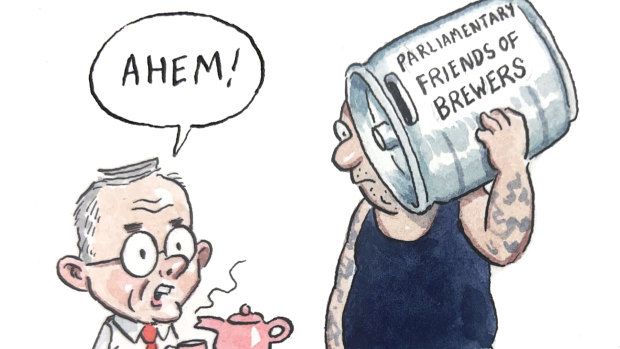 Brewers bring the booze back to Parliament House