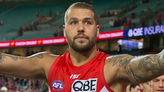 Happy returns: Lance Frankliin is set to play his 300th game on Saturday.