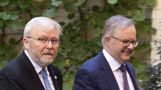 Prime Minister Anthony Albanese has no intention of removing Kevin Rudd from his Washington post.