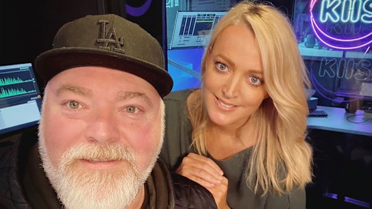 In happier times (just last November): Kyle Sandilands and Jackie O Henderson.