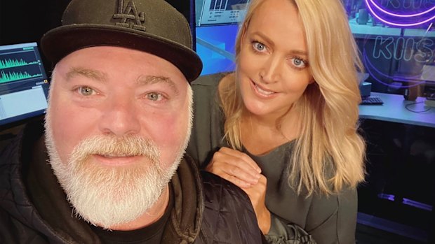In happier times: Kyle Sandilands and Jackie “O” Henderson.