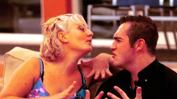 The way we were ... Sara-Marie Fedele and Ben Williams from Big Brother season one.
