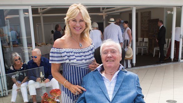Kerri-Anne Kennerley and her husband John, who is confined to a wheelchair.