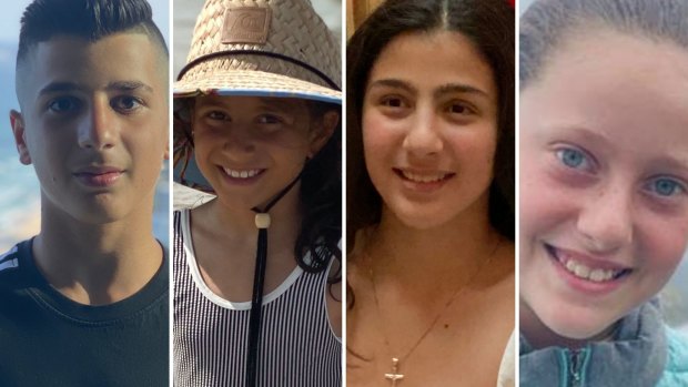 Killed: Antony Abdallah, 13, his sisters Sienna, 8, and Angelina, 12, and cousin Veronique Sakr, 11.