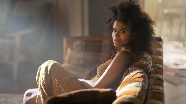 Zazie Beetz as Emma in Nine Days.