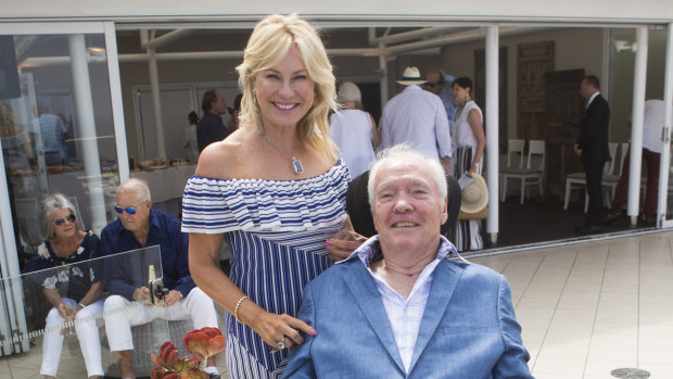 Kerri-Anne Kennerley and her husband John, who is confined to a wheelchair.