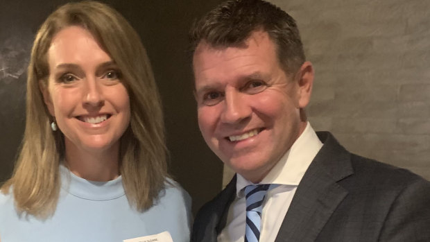 Former premier Mike Baird is supporting television reporter-turned-executive Kellie Sloan to replace Gladys Berejiklian.