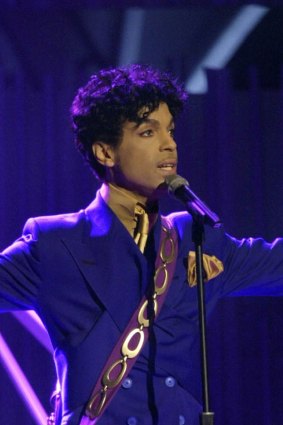 Prince performs during the 46th Annual Grammy Awards in Los Angeles
