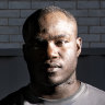 Arsene Fosso  fled the Commonwealth Games village last year and is now living in Canberra. 