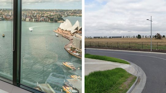 The view from an office Capital Guard claimed to have in Sydney, and the reality near its director’s home.