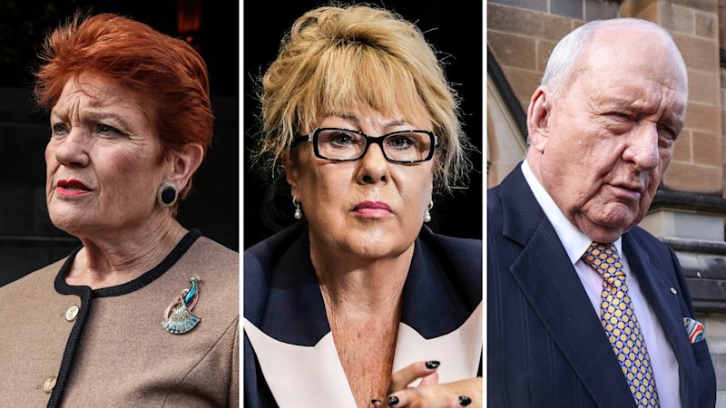 Firebrand conservative Teena McQueen farewelled by Pauline Hanson, Alan Jones