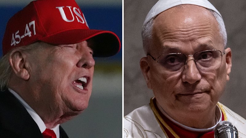 Papa Leo'nun Trump'ı eğitmesini izlemek kutsal bir manzara.