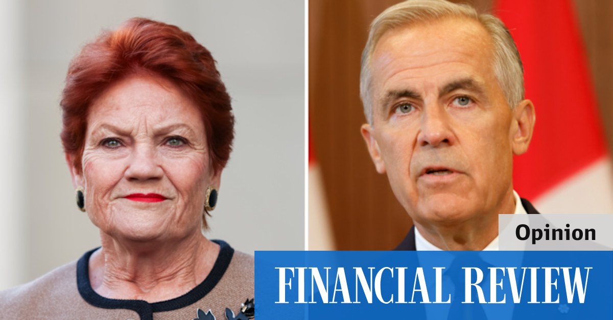 宝琳·汉森 (Pauline Hanson) 和马克·卡尼 (Mark Carney) 是移民的同一张票