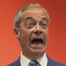 Nigel Farage speaks during a press conference to announce that he will become the new leader of Reform UK and that he will stand as a parliamentary candidate.
