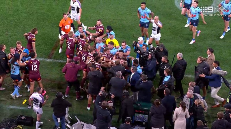 Olakau’atu dismissed from Origin sideline for fighting as Blues’ 19th man