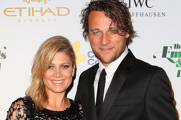 Natalie Bassingthwaighte and Cameron McGlinchey arrive at The Ivy on November 16, 2012 in Sydney, Australia for the Emerald and Ivy Ball.