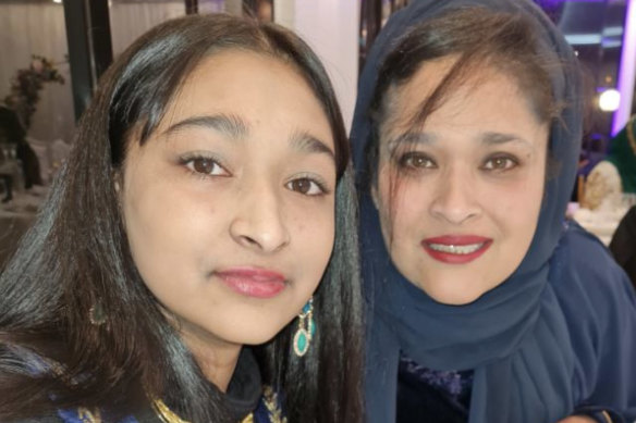 Alisha and her mum, Jasmin Hussein.