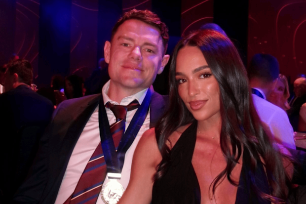 Lachie Neale and Emma Field at 2026 Brisbane Lion Club Awards
