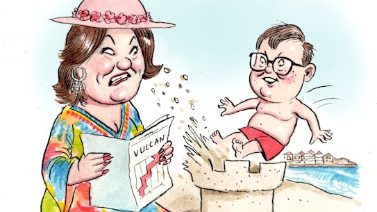 Gina Rinehart and Tim Murray.