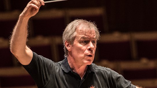 Conductor David Robertson in rehearsal with the SSO.