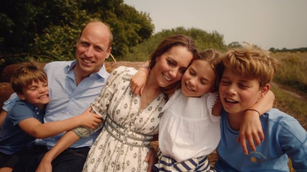 Kensington Palace released a video featuring Prince William, Princess Catherine and their children.