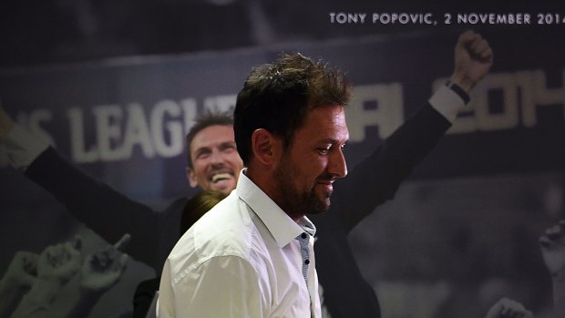 Walking away: Tony Popovic felt uneasy leaving a club fashioned in his image.