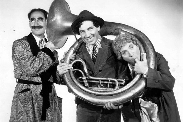 The Marx Brothers in A Day at the Races.