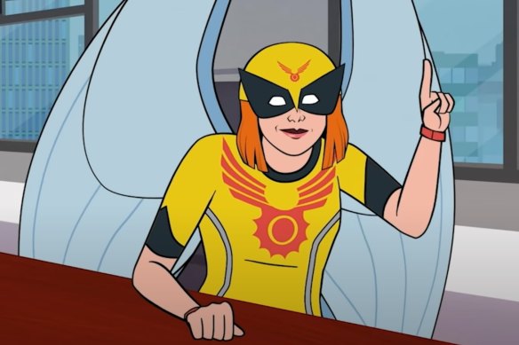 Birdgirl is a wacky spinoff of the cult cartoon Harvey Birdman, Attorney at Law.