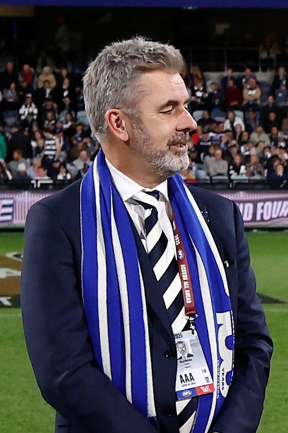 Geelong president Grant McCabe.