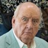 Alan Jones arriving back in Sydney on Tuesday afternoon.