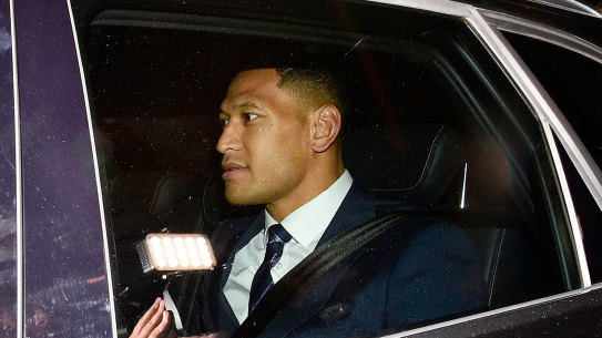 Israel Folau faced a Rugby Australia code of conduct hearing on May 5 over his Instagram post.