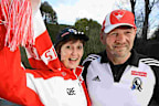 Kay and Bruce Reid, parents of AFL premiership players Ben and Sam.