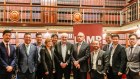 Members of the NSW Labor Party Chinese Youth Council, pictured with former premier Bob Carr.