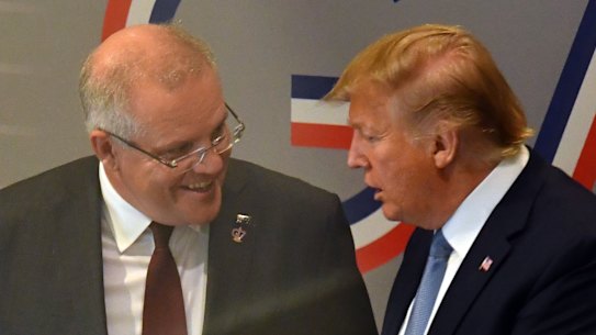 U.S. President Donald Trump and Australia's Prime Minister Scott Morrison.