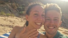 Nathan Fitzgerald with his fiancee Hannah.