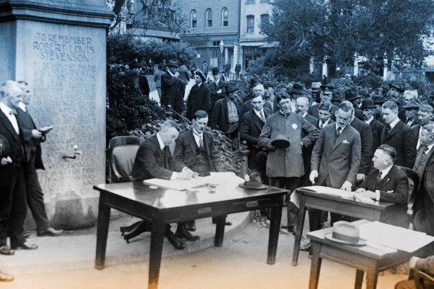 In San Francisco, courts were conducted in the open air during the Spanish flu pandemic.