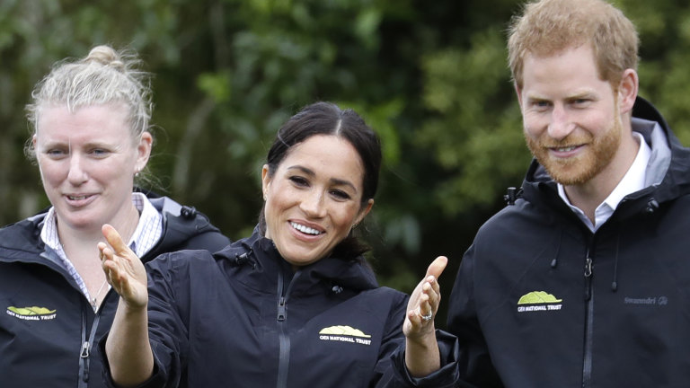 Royal tour: Meghan tosses Harry out in gumboot competition