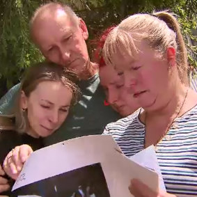 Cam Smith's sister Taylah, father Michael, sister Chantelle and mother Michelle remembered their loved one on Thursday. 