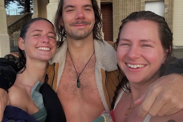 Carolina Wilga (left) in one of the photos in a since deleted Instagram post on Sunday. 
