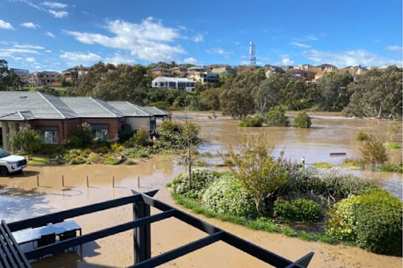 Rivervue Retirement Village during the 2022 floods.