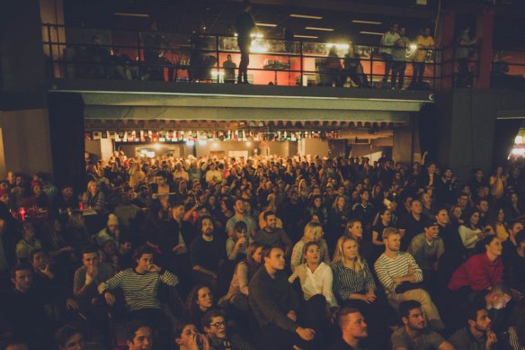 Fans packed into Selina's at the Coogee Bay Hotel during the 2018 FIFA World Cup.