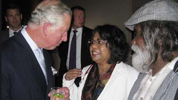 Associate Professor Henrietta Marrie meets Prince Charles.