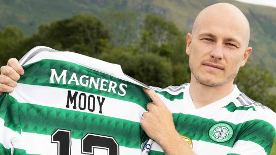 Aaron Mooy has joined Ange Postecoglou and Harry Kewell at Celtic FC.