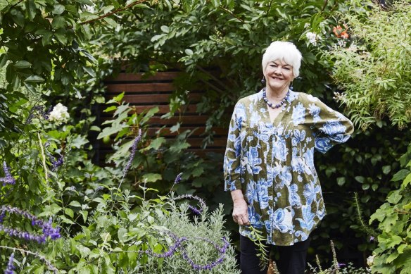 Stephanie Alexander in her inner-city garden.