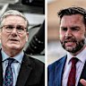 Keir Starmer issued a statement criticising people for “trying to interfere in our democracy” after Vance (right) posted on X describing the death of Henry Nowak as “tragic and enraging”.