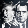 Trump and Nixon. One was destroyed by indictments, the other raises money off them.