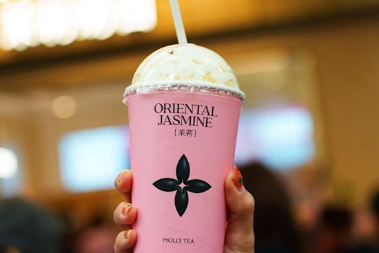 Oriental Jasmine tea is the specialty at Molly Tea.